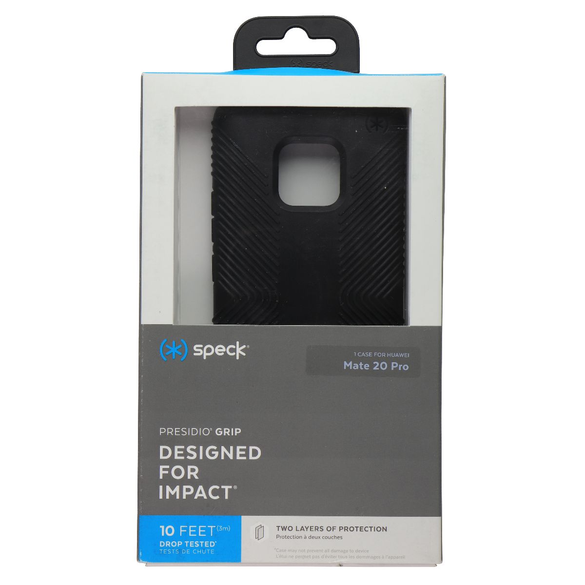 Speck Presidio Grip Series Case for Huawei Mate 20 Pro - Black Cell Phone - Cases, Covers & Skins Speck    - Simple Cell Bulk Wholesale Pricing - USA Seller