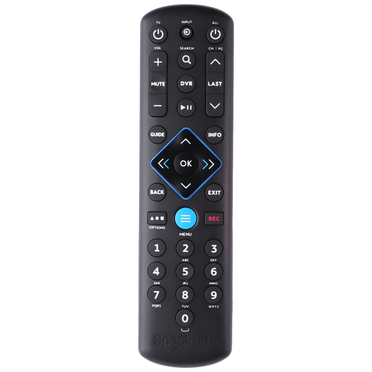 Spectrum Remote Control (SR-002-R) for Select Cable Boxes - Black