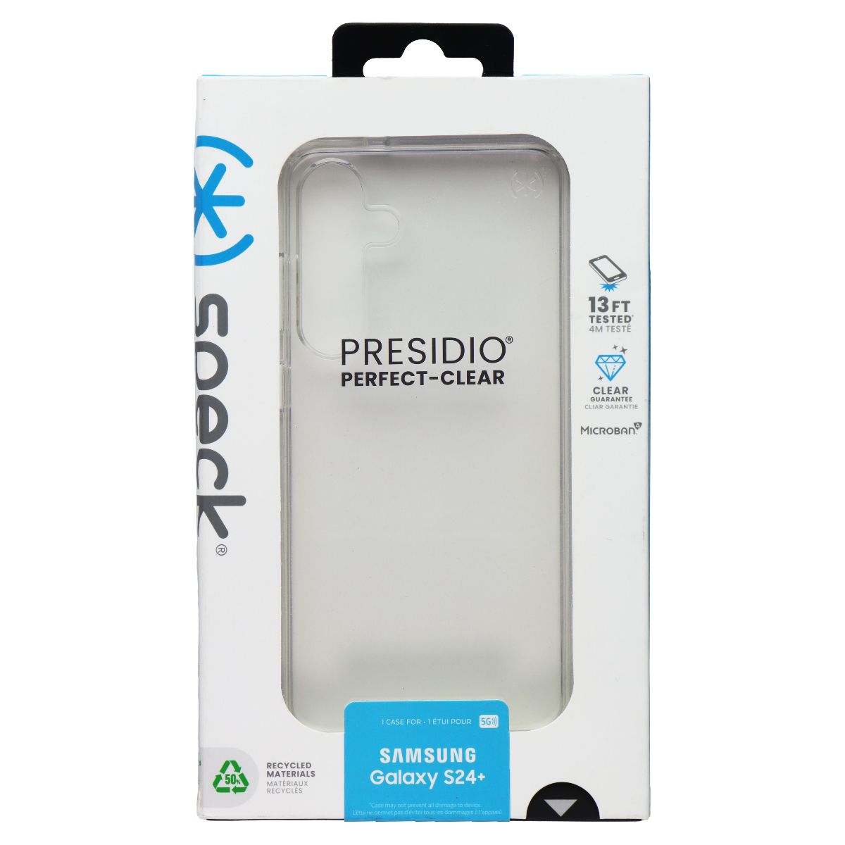 Speck Presidio Perfect-Clear Case for Samsung Galaxy S24 Plus - Clear Cell Phone - Cases, Covers & Skins Speck - Simple Cell Bulk Wholesale Pricing - USA Seller