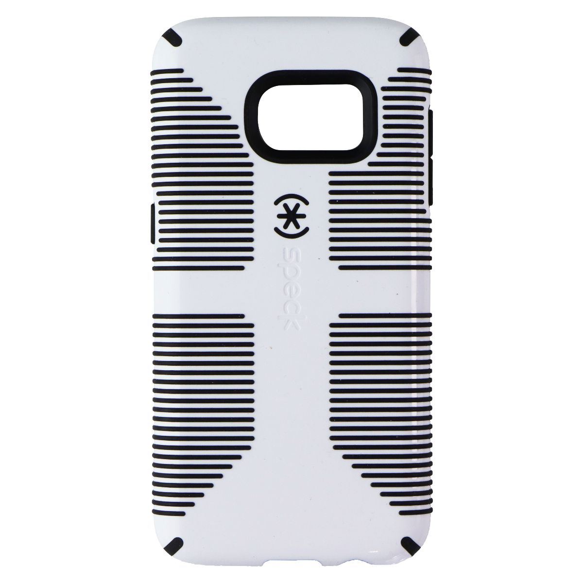 Speck CandyShell Grip Case for Samsung Galaxy S6 Edge - White & Black Cell Phone - Cases, Covers & Skins Speck - Simple Cell Bulk Wholesale Pricing - USA Seller
