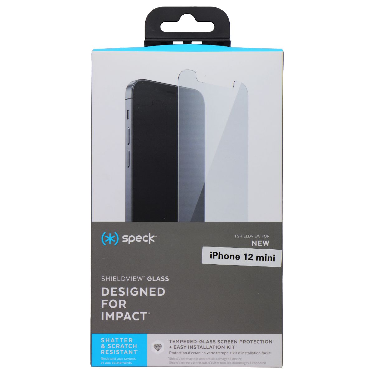 Speck Shieldview Glass Screen Protector for Apple iPhone 12 Mini Cell Phone - Screen Protectors Speck - Simple Cell Bulk Wholesale Pricing - USA Seller