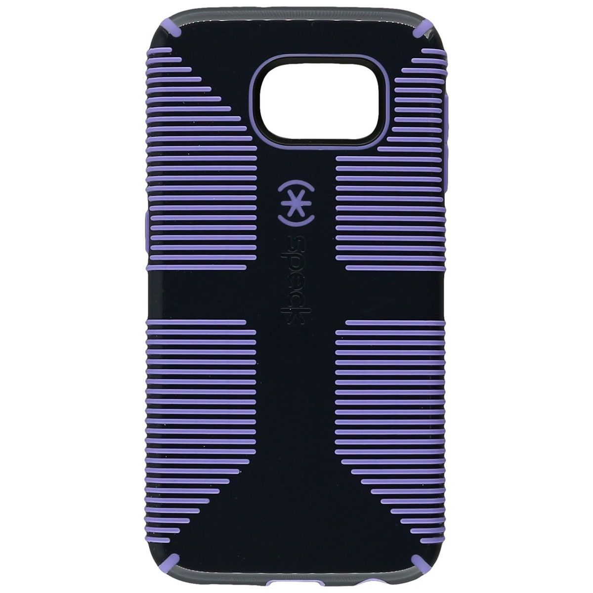 Speck CandyShell Grip Case for Samsung Galaxy S6 - Black & Purple Cell Phone - Cases, Covers & Skins Speck - Simple Cell Bulk Wholesale Pricing - USA Seller