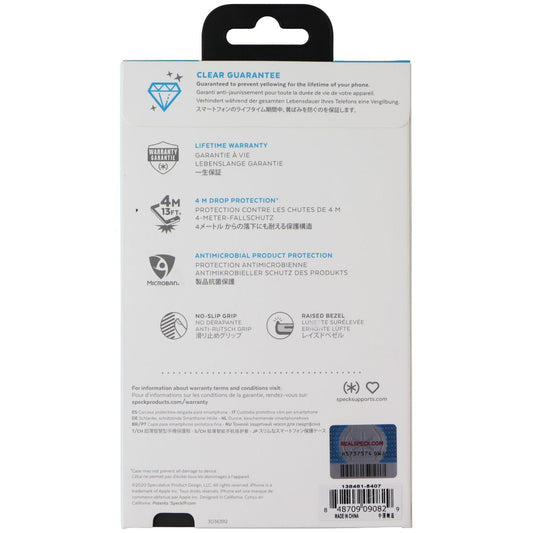 Speck Presidio Perfect Clear Case with Grips for Apple iPhone 12 Mini - Black Cell Phone - Cases, Covers & Skins Speck - Simple Cell Bulk Wholesale Pricing - USA Seller