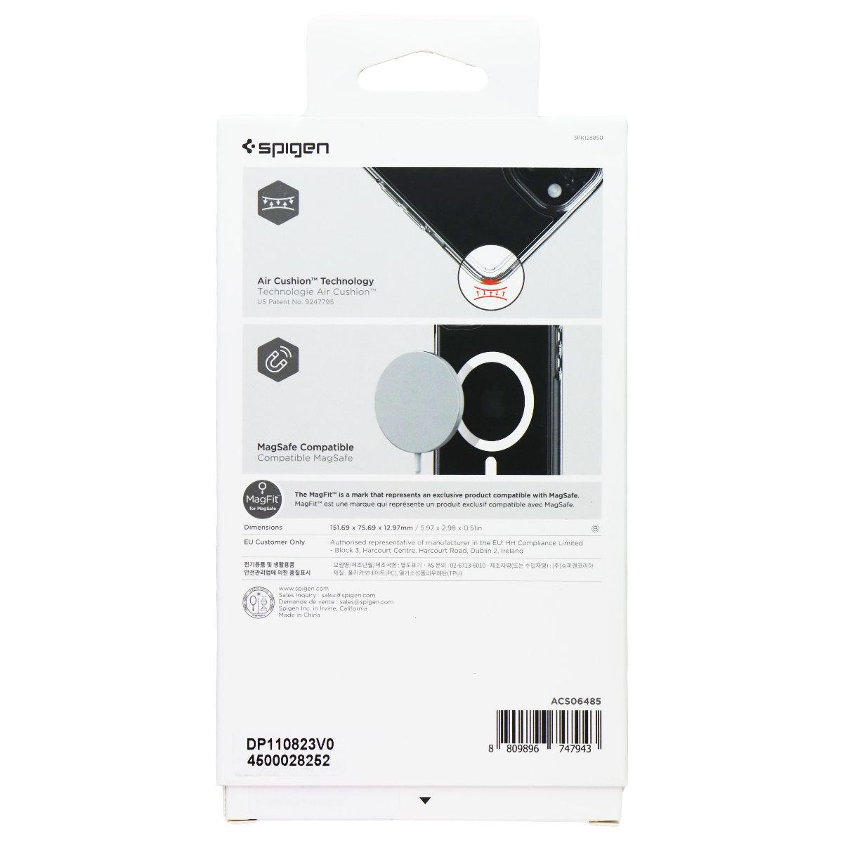 Spigen Crystal Hybrid Series Case for MagSafe for Apple iPhone 15 - Clear