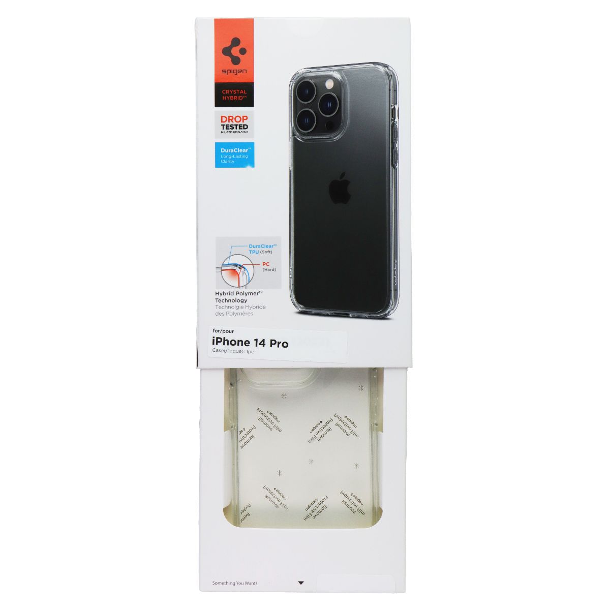 Spigen Crystal Hybrid Series Case for Apple iPhone 14 Pro - Clear