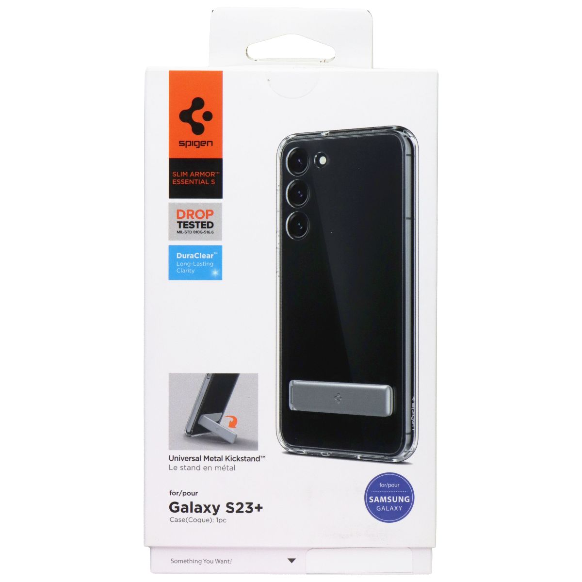Spigen Slim Armor Essential S Case for Samsung Galaxy S23+ (Plus) - Clear Cell Phone - Cases, Covers & Skins Spigen - Simple Cell Bulk Wholesale Pricing - USA Seller