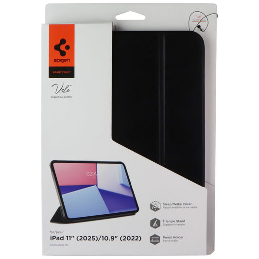 Spigen Smart Folio Velo Case for Apple iPad 11-in (2025)/10.9-in (2022) - Black iPad/Tablet Accessories - Cases, Covers, Keyboard Folios Spigen - Simple Cell Bulk Wholesale Pricing - USA Seller