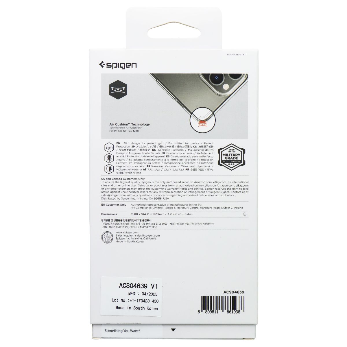 Spigen Crystal Hybrid Series Case for Apple iPhone 14 Pro Max - Crystal Clear Cell Phone - Cases, Covers & Skins Spigen - Simple Cell Bulk Wholesale Pricing - USA Seller