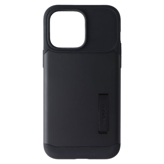 Spigen Slim Armor Series Case with Kickstand for Apple iPhone 14 Pro Max - Black Cell Phone - Cases, Covers & Skins Spigen - Simple Cell Bulk Wholesale Pricing - USA Seller