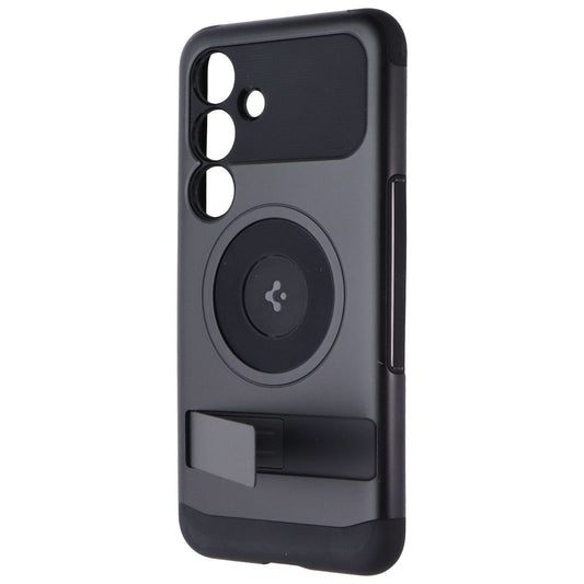 Spigen Slim Armor Magnetic Case with Kickstand for Samsung Galaxy S24 - Black Cell Phone - Cases, Covers & Skins Spigen - Simple Cell Bulk Wholesale Pricing - USA Seller