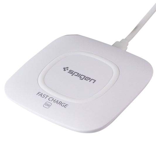 Spigen Essential (9V/1A) Qi Fast Charge Wireless Charger Pad - White Cell Phone - Chargers & Cradles Spigen - Simple Cell Bulk Wholesale Pricing - USA Seller