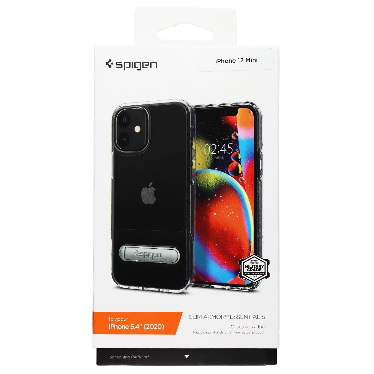 Spigen Slim Armor Essential S Series Case for iPhone 12 Mini - Crystal Clear Cell Phone - Cases, Covers & Skins Spigen - Simple Cell Bulk Wholesale Pricing - USA Seller