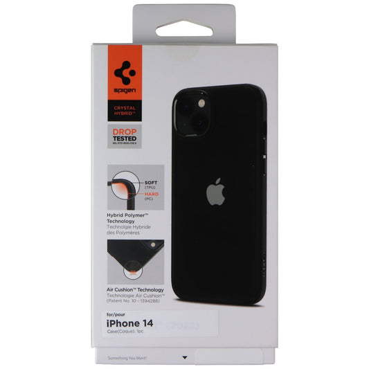 Spigen Crystal Hybrid Air Cushion Case for Apple iPhone 14 - Matte Black / Clear Cell Phone - Cases, Covers & Skins Spigen - Simple Cell Bulk Wholesale Pricing - USA Seller