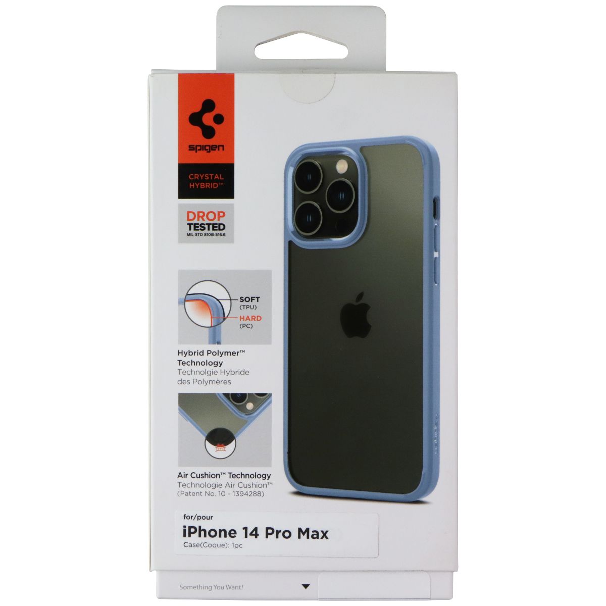 Spigen Crystal Hybrid Series Case for Apple iPhone 14 Pro Max - Sierra Blue Cell Phone - Cases, Covers & Skins Spigen - Simple Cell Bulk Wholesale Pricing - USA Seller