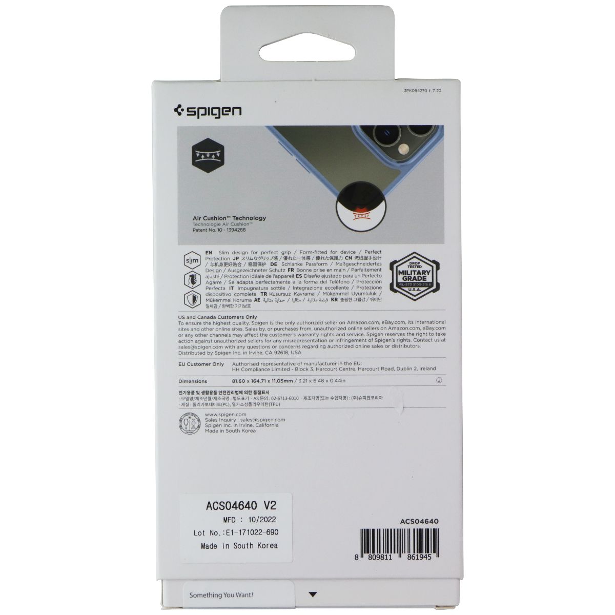 Spigen Crystal Hybrid Series Case for Apple iPhone 14 Pro Max - Sierra Blue