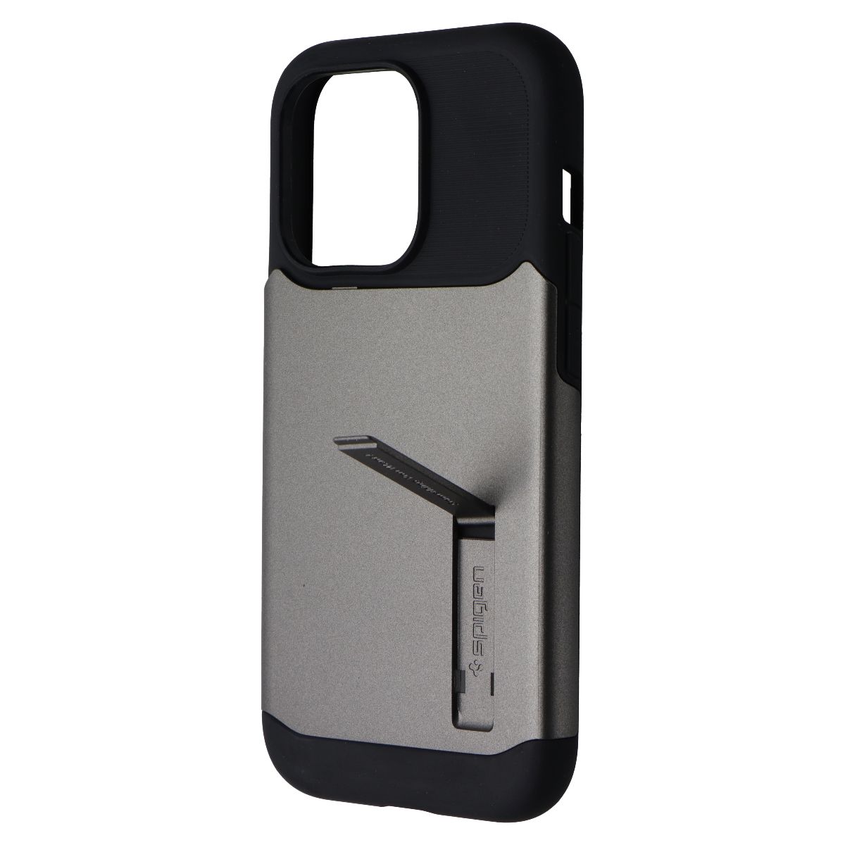 Spigen Slim Armor Series Case with Kickstand for Apple iPhone 14 Pro - Gunmetal Cell Phone - Cases, Covers & Skins Spigen - Simple Cell Bulk Wholesale Pricing - USA Seller