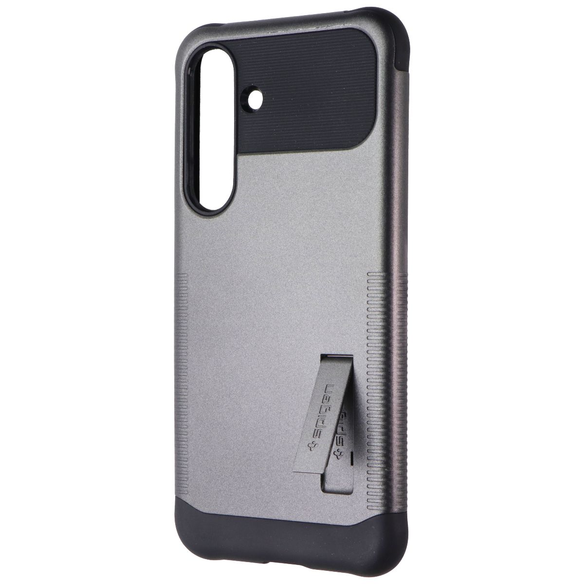 Spigen Slim Armor Case with Kickstand for Samsung Galaxy S25 Plus - Gunmetal Cell Phone - Cases, Covers & Skins Spigen - Simple Cell Bulk Wholesale Pricing - USA Seller