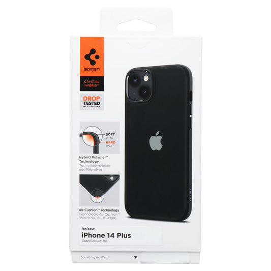 Spigen Crystal Hybrid Series Case for Apple iPhone 14 Plus - Clear / Matte Black