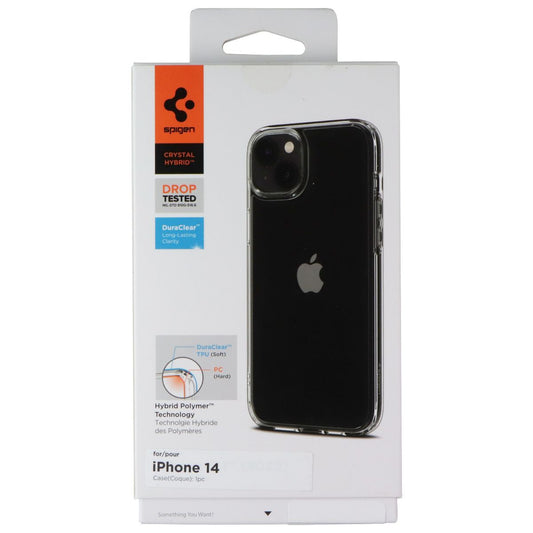 Spigen Crystal Hybrid Series DuraClear Case for Apple iPhone 14 - Crystal Clear Cell Phone - Cases, Covers & Skins Spigen - Simple Cell Bulk Wholesale Pricing - USA Seller
