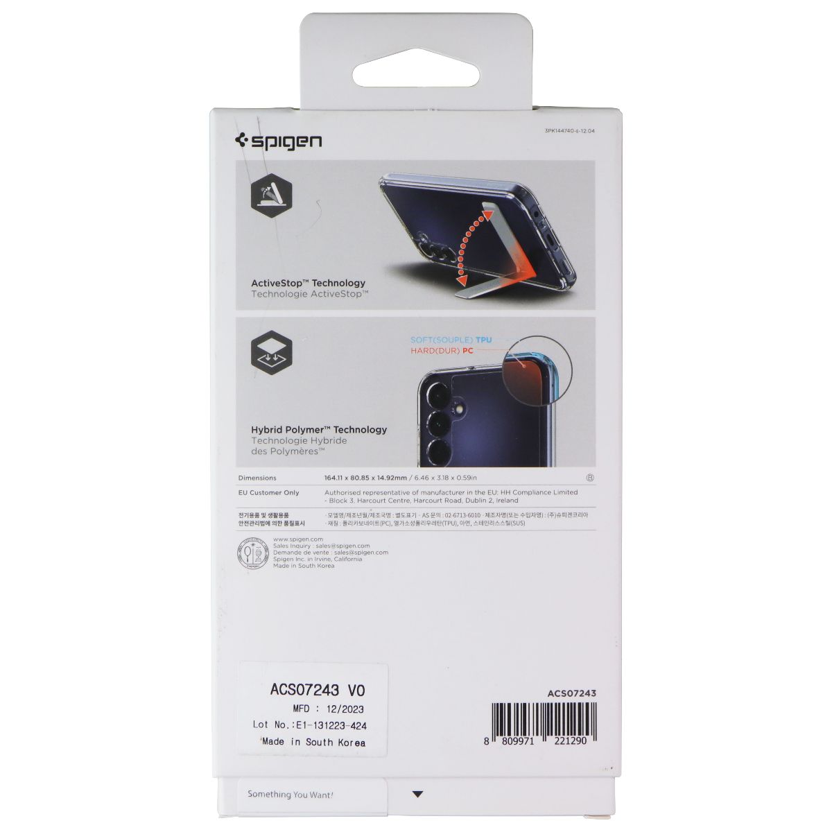 Spigen Slim Armor Essential S Case for Galaxy A15 5G/A15 - Crystal Clear Cell Phone - Cases, Covers & Skins Spigen - Simple Cell Bulk Wholesale Pricing - USA Seller