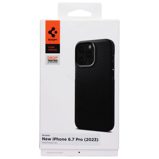 Spigen Core Armor Series Case for Apple iPhone 15 Pro Max - Black Cell Phone - Cases, Covers & Skins Spigen - Simple Cell Bulk Wholesale Pricing - USA Seller