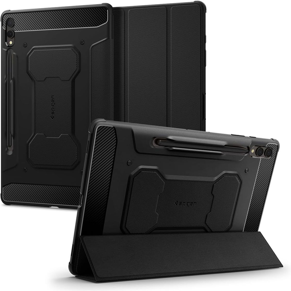 Spigen Rugged Armor Pro Series Case for Samsung Galaxy S10+/S9+ (Plus) - Black iPad/Tablet Accessories - Cases, Covers, Keyboard Folios Spigen - Simple Cell Bulk Wholesale Pricing - USA Seller