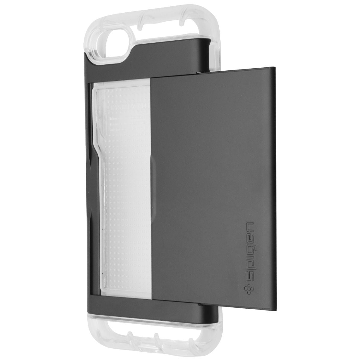 Spigen Crystal Wallet Case for Apple iPhone 8/7 - Black Cell Phone - Cases, Covers & Skins Spigen - Simple Cell Bulk Wholesale Pricing - USA Seller