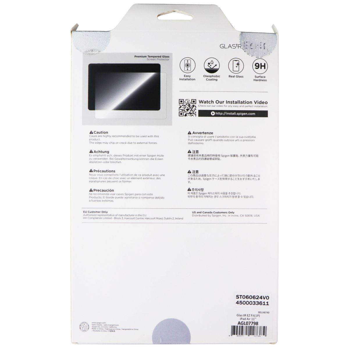 Spigen GLAStR EZ FIT Tempered Glass Screen Protector for Apple iPad Air 11-inch iPad/Tablet Accessories - Screen Protectors Spigen - Simple Cell Bulk Wholesale Pricing - USA Seller