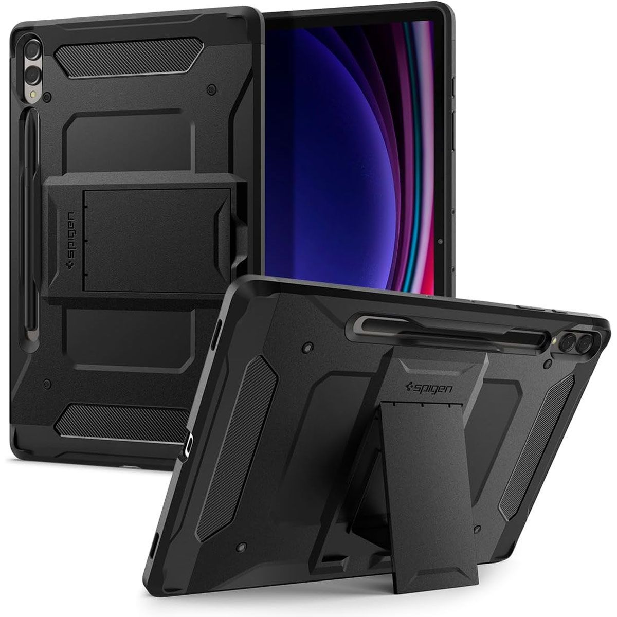 Spigen Tough Armor Pro Series Case for Samsung Galaxy Tab (S10+/S9+) - Black iPad/Tablet Accessories - Cases, Covers, Keyboard Folios Spigen - Simple Cell Bulk Wholesale Pricing - USA Seller