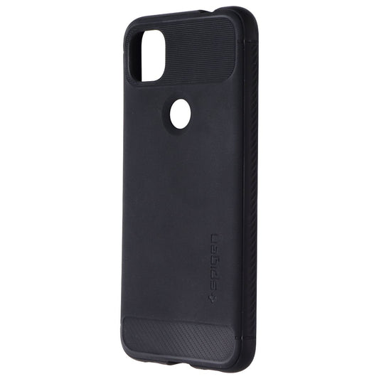 Spigen Rugged Armor Series Case for Google Pixel 4a - Matte Black Cell Phone - Cases, Covers & Skins Spigen - Simple Cell Bulk Wholesale Pricing - USA Seller