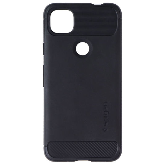 Spigen Rugged Armor Series Case for Google Pixel 4a - Matte Black Cell Phone - Cases, Covers & Skins Spigen - Simple Cell Bulk Wholesale Pricing - USA Seller