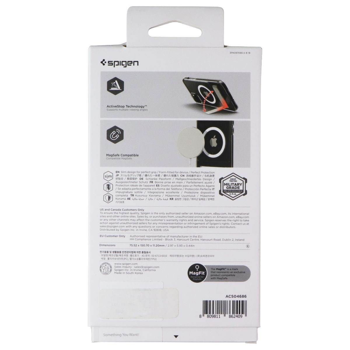 Spigen Slim Armor Essential S Case for MagSafe for Apple iPhone 14 - Clear Cell Phone - Cases, Covers & Skins Spigen - Simple Cell Bulk Wholesale Pricing - USA Seller