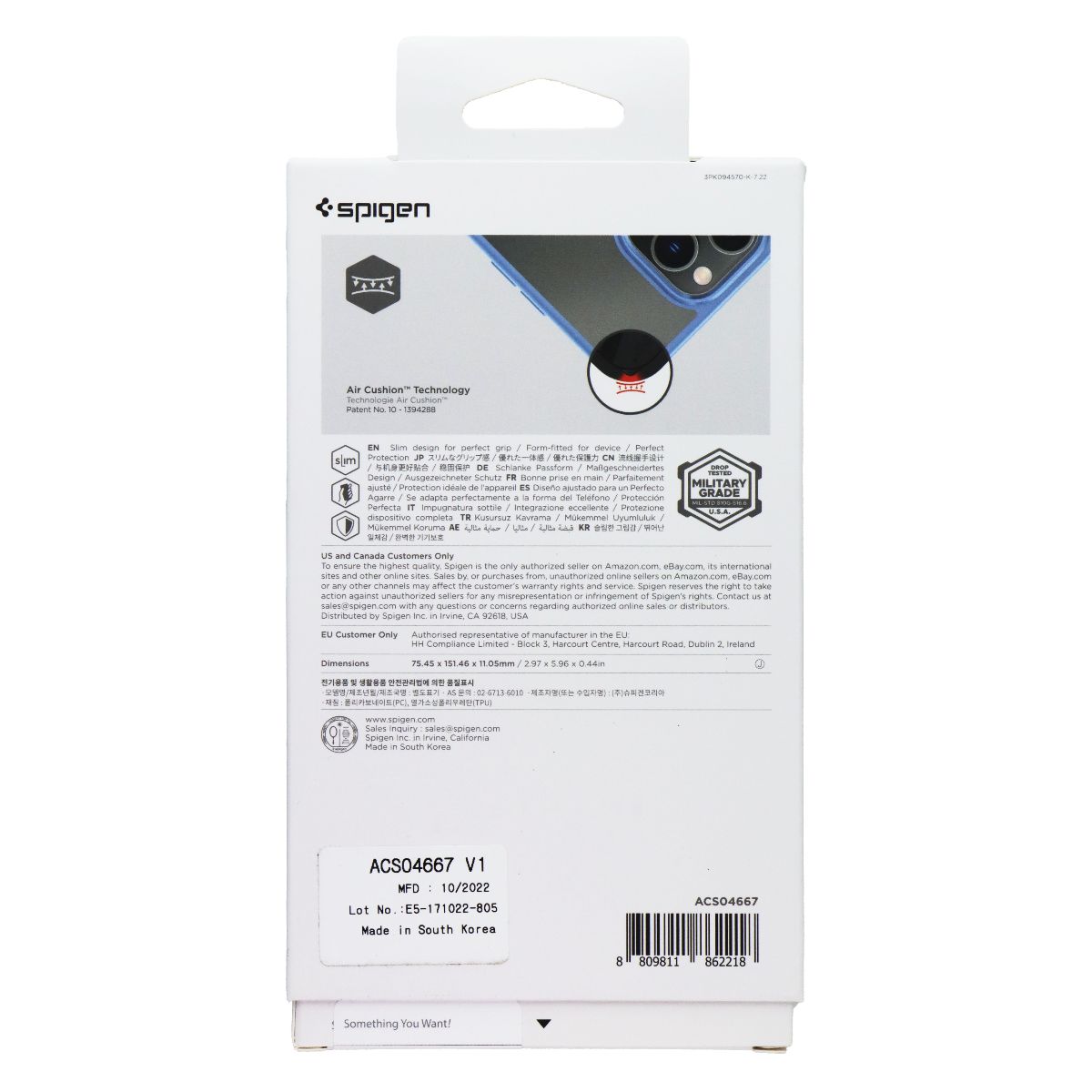 Spigen Crystal Hybrid Series Case for Apple iPhone 14 Pro - Sierra Blue