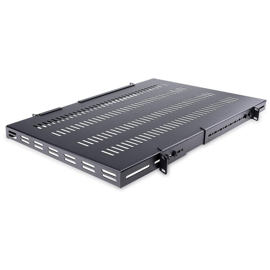 StarTech.com 1U Adjustable Depth Vented Shelf for Serve Racks - Black Office Supplies - Other Office Supplies StarTech.com - Simple Cell Bulk Wholesale Pricing - USA Seller