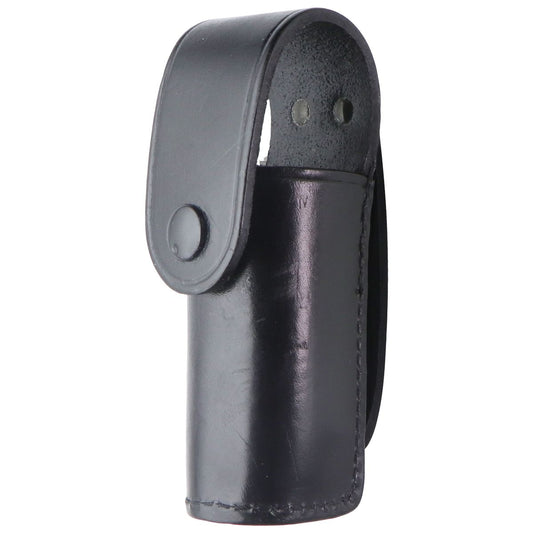 Stallion Leather Single Utility Holder Belt Pouch - Black / Black Button Other Sporting Goods Stallion Leather - Simple Cell Bulk Wholesale Pricing - USA Seller