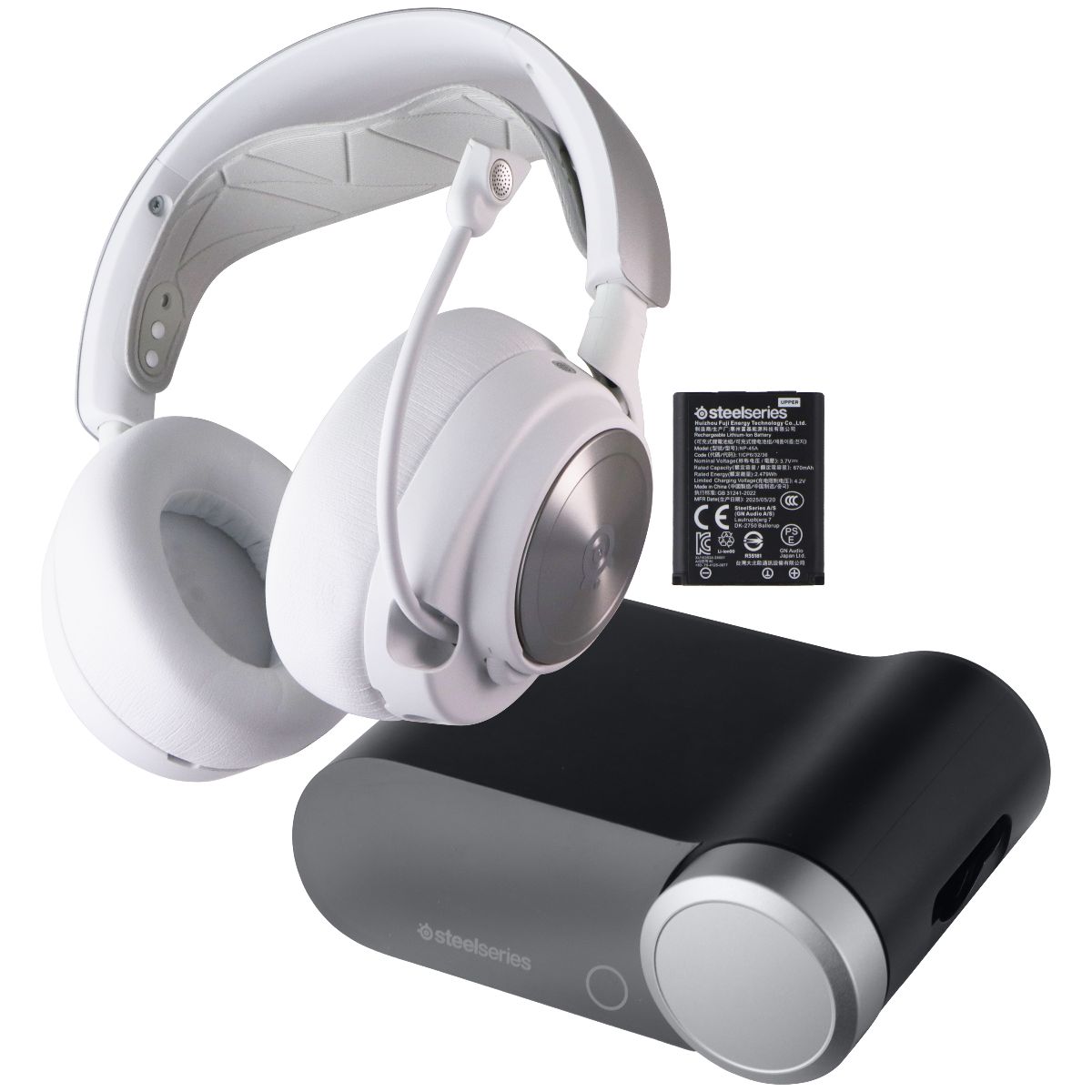 SteelSeries Arctis Nova Pro Multi-System Noise Cancelling Gaming Headset - White Gaming/Console - Headsets SteelSeries - Simple Cell Bulk Wholesale Pricing - USA Seller