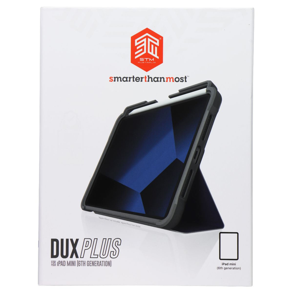 STM Dux Plus Series Case for Apple iPad mini (6th Gen) - Black/Gray iPad/Tablet Accessories - Cases, Covers, Keyboard Folios STM Australia - Simple Cell Bulk Wholesale Pricing - USA Seller