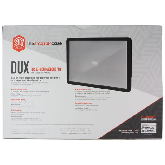 STM Dux Series Rugged Case for Apple MacBook Pro 13-inch (2020/2019) - Black Computer Accessories - Laptop Cases & Bags STM - Simple Cell Bulk Wholesale Pricing - USA Seller