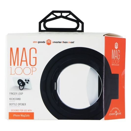 STM Mag Loop 3-in-1 – Finger Loop Grip, Kickstand and Bottle Opener - Black Cell Phone - Other Accessories STM - Simple Cell Bulk Wholesale Pricing - USA Seller