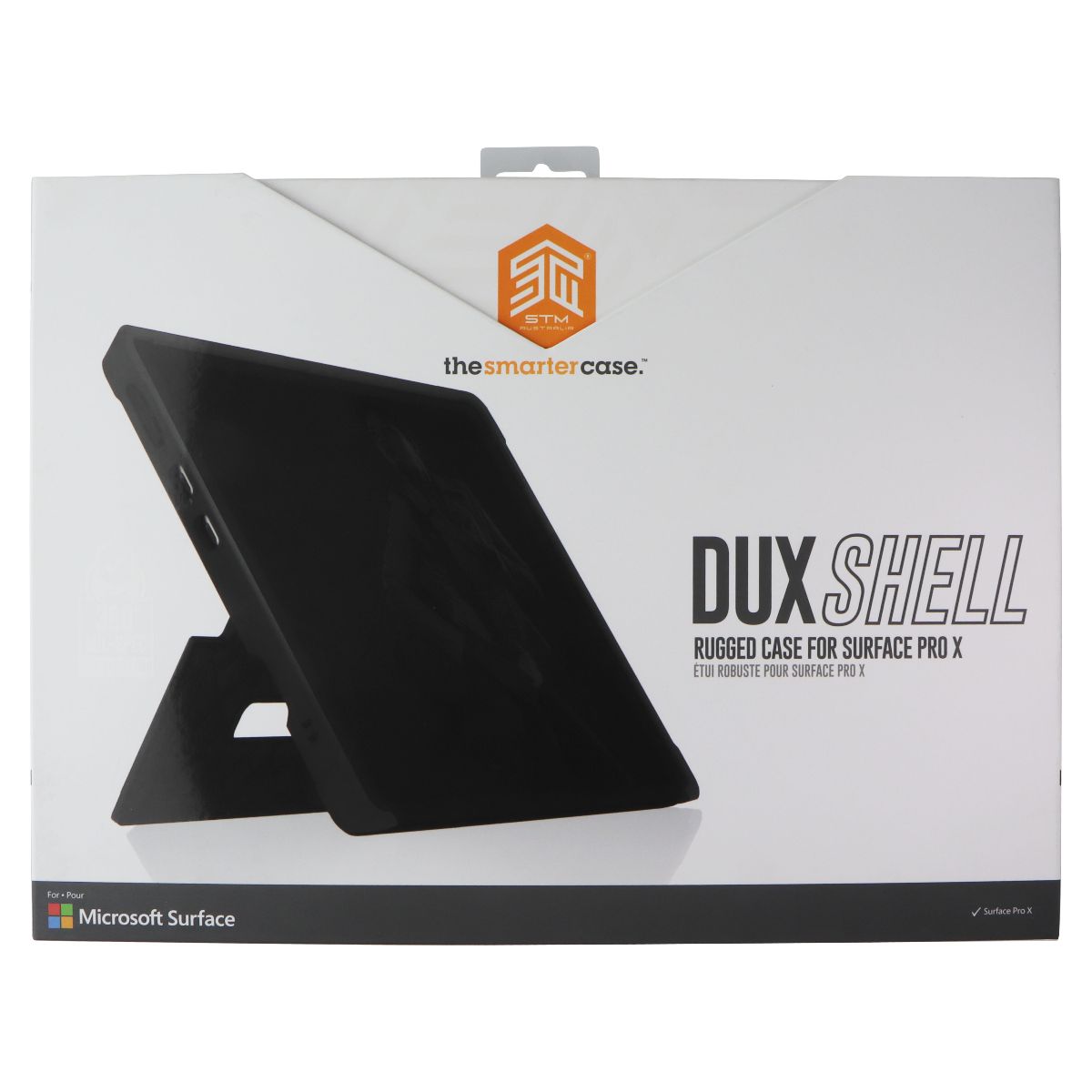 STM DUX Shell Rugged Case for Microsoft Surface Pro X (2020/2019) - Black/Clear iPad/Tablet Accessories - Cases, Covers, Keyboard Folios STM Australia - Simple Cell Bulk Wholesale Pricing - USA Seller