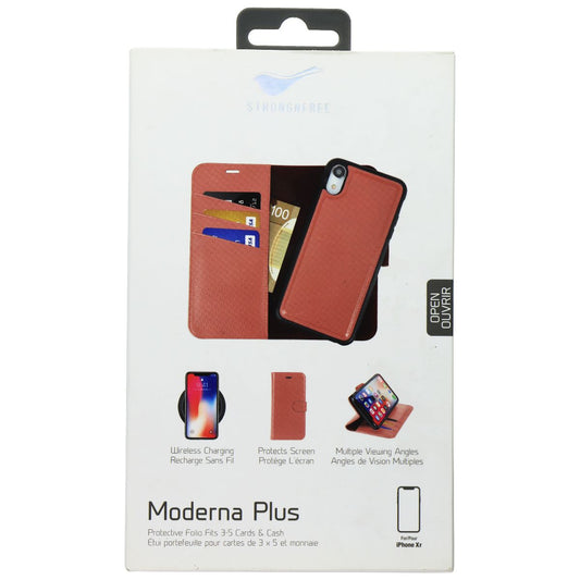 StrongNFree Moderna Plus Series 2-in-1 Wallet Case for iPhone XR - Dusty Red Cell Phone - Cases, Covers & Skins StrongNFree    - Simple Cell Bulk Wholesale Pricing - USA Seller