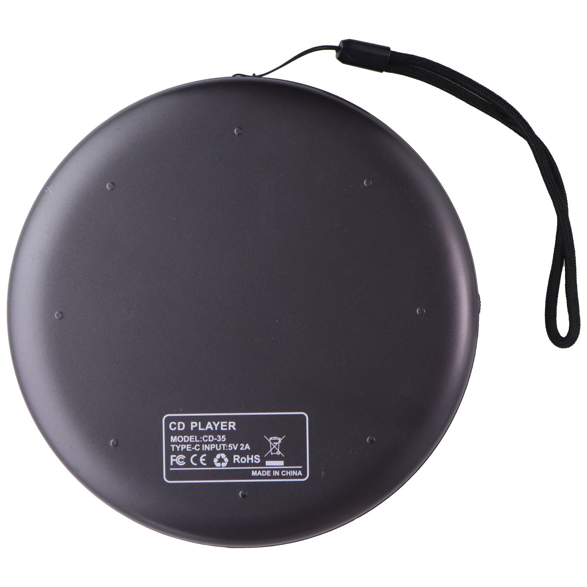 Sunoony USB / USB-C Portable CD Player w/ Bluetooth and FM (CD-35) - Black Portable Audio & Headphones - Personal CD Players Sunoony - Simple Cell Bulk Wholesale Pricing - USA Seller