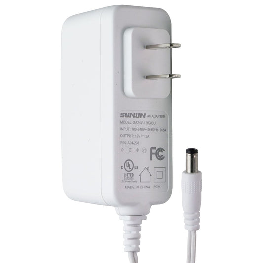 SUNUN AC Power Adapter - 12V / 2A - White (SA24V-120200U) Multipurpose Batteries & Power - Multipurpose AC to DC Adapters SUNUN - Simple Cell Bulk Wholesale Pricing - USA Seller