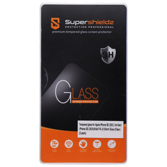SuperShieldz Glass Screen Protector for iPhone SE (2022)/ (2020)/6/6s/7/8 Cell Phone - Screen Protectors SuperShieldz - Simple Cell Bulk Wholesale Pricing - USA Seller