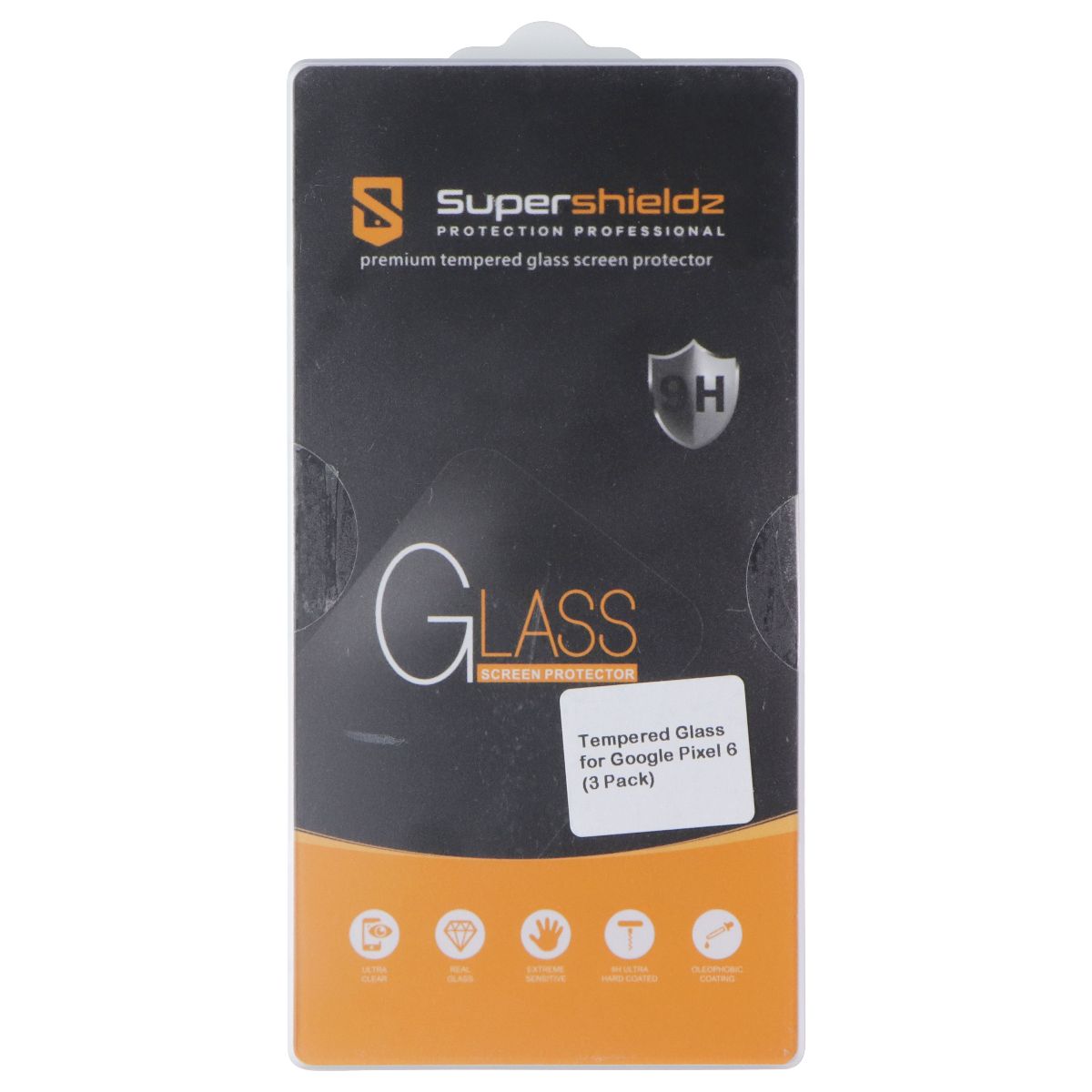 SuperShieldz Premium Tempered Glass Screen Protector for Google Pixel 6 (3 Pack) Cell Phone - Screen Protectors SuperShieldz - Simple Cell Bulk Wholesale Pricing - USA Seller