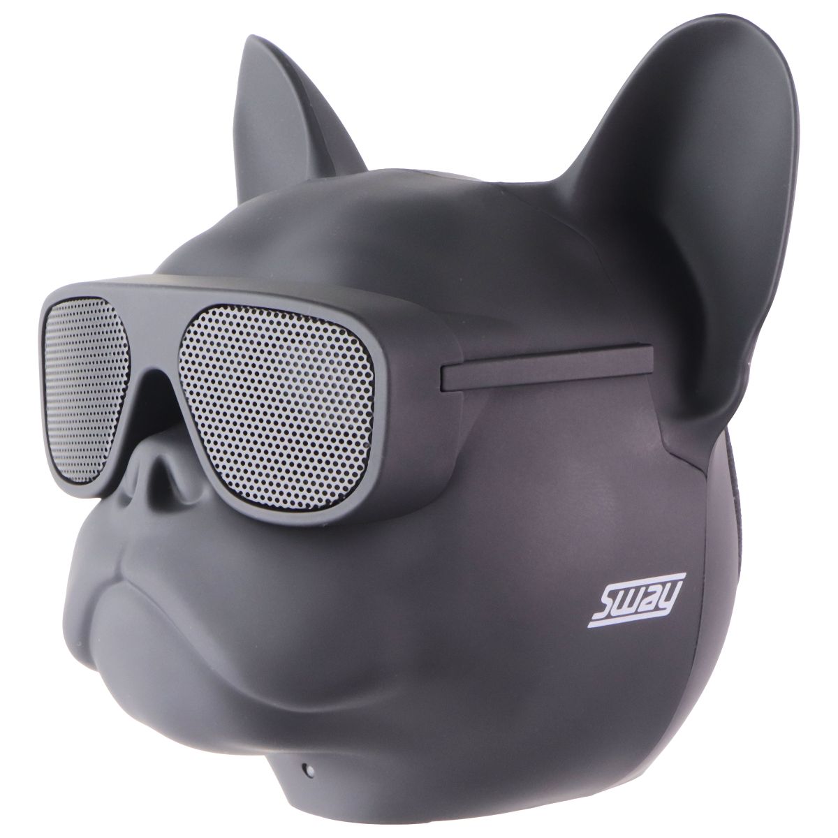 Sway Air Fitz Desktop Bluetooth Media Speaker - Black French Bulldog Home Multimedia - Home Speakers & Subwoofers Sway - Simple Cell Bulk Wholesale Pricing - USA Seller