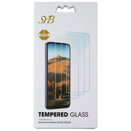 SYB Tempered Glass Screen Protector for Motorola Moto G 5G (2023) - 3 Pack Cell Phone - Screen Protectors SYB - Simple Cell Bulk Wholesale Pricing - USA Seller