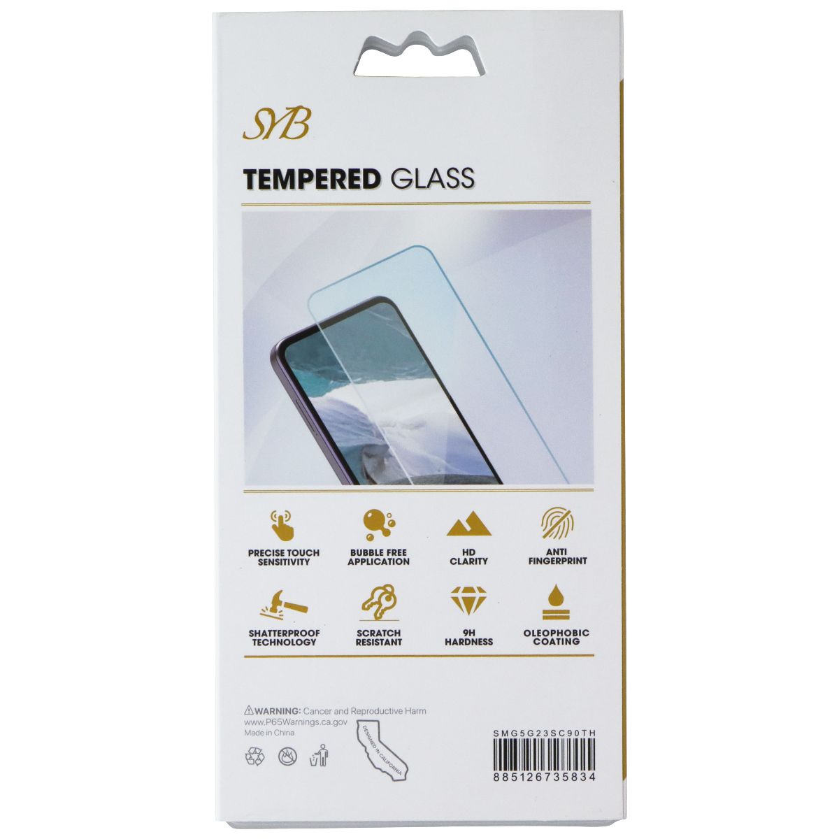 SYB Tempered Glass Screen Protector for Motorola Moto G 5G (2023) - 3 Pack Cell Phone - Screen Protectors SYB - Simple Cell Bulk Wholesale Pricing - USA Seller