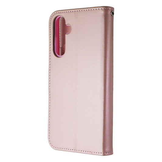 SYB Wallet Folio Series Case for Samsung Galaxy A25 (5G) - Rose Gold