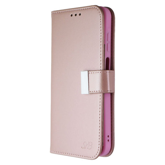 SYB Wallet Folio Series Case for Samsung Galaxy A25 (5G) - Rose Gold Cell Phone - Cases, Covers & Skins SYB - Simple Cell Bulk Wholesale Pricing - USA Seller